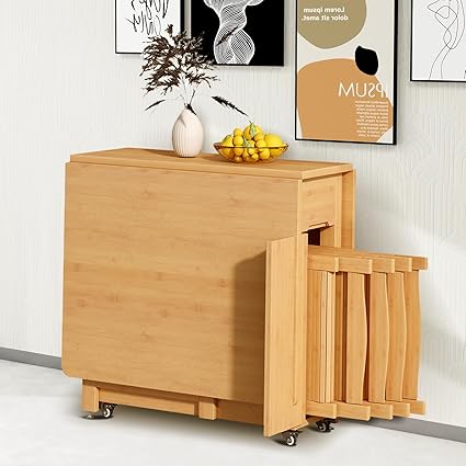 Foldable Drop Leaf Collapsible Dinette