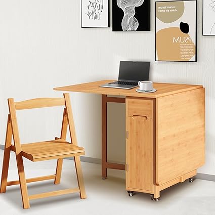 Foldable Drop Leaf Collapsible Dinette