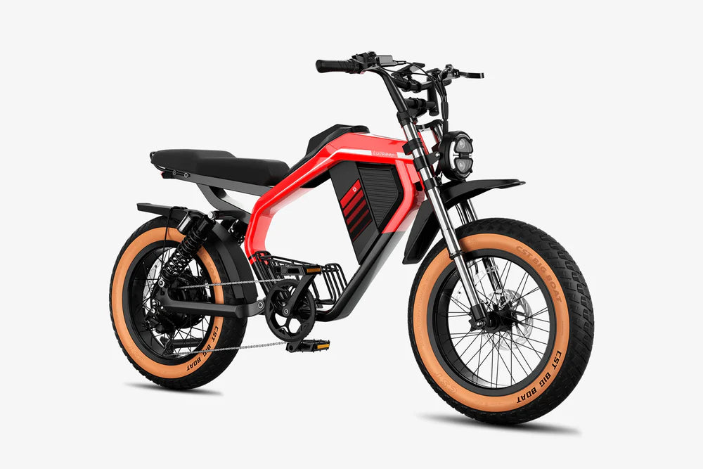 Full suspension fat tire electric motorbike